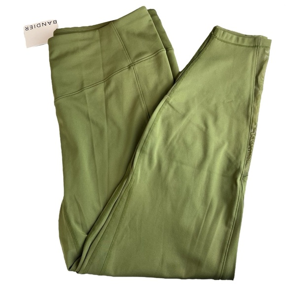 BANDIER Pants - NWT BANDIER LeOre Andria Leggings 2X Olive Green High Waist Plus Size Activewear